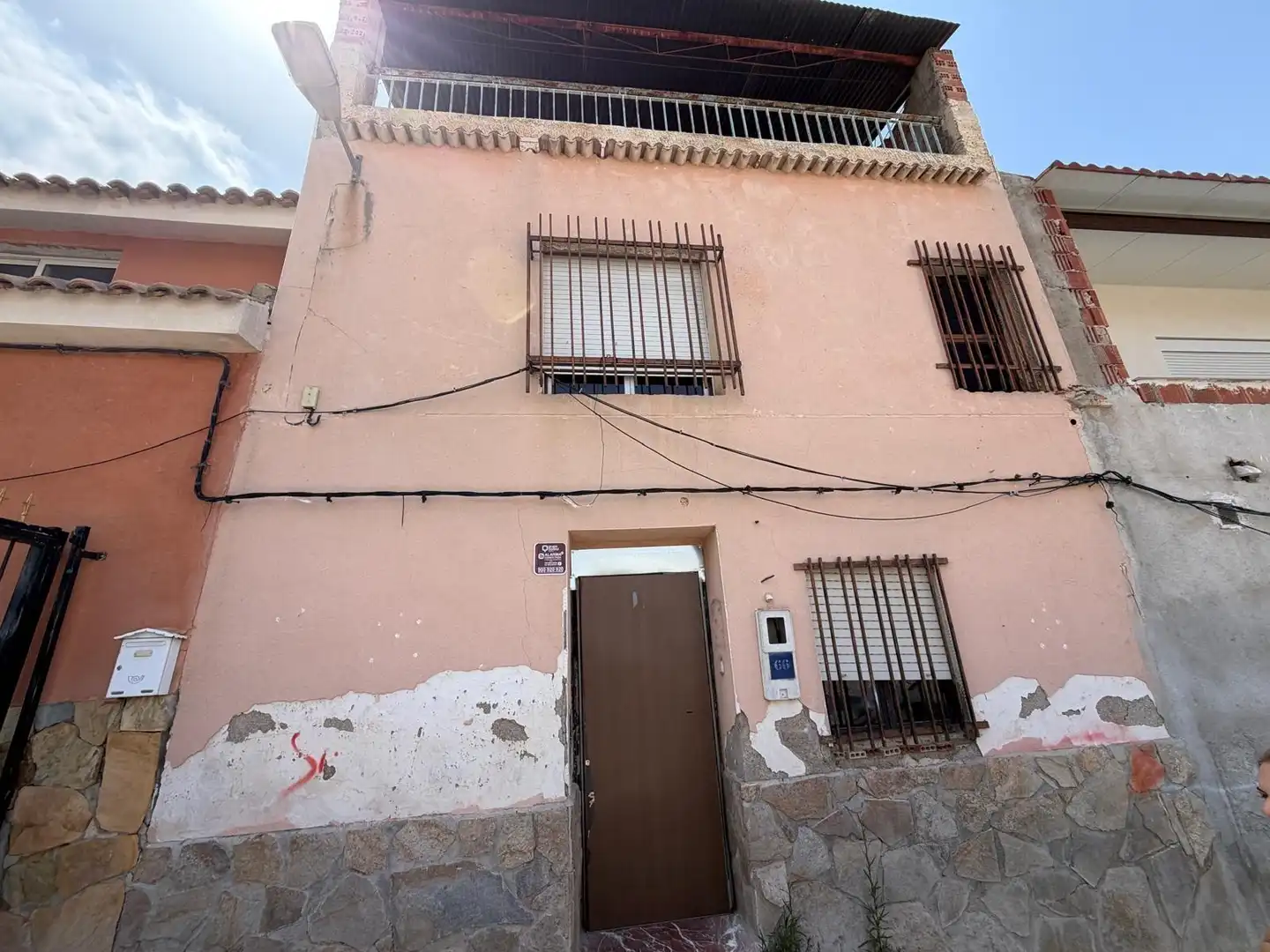 Vista exterior de Casa adosada en venta en Alguazas