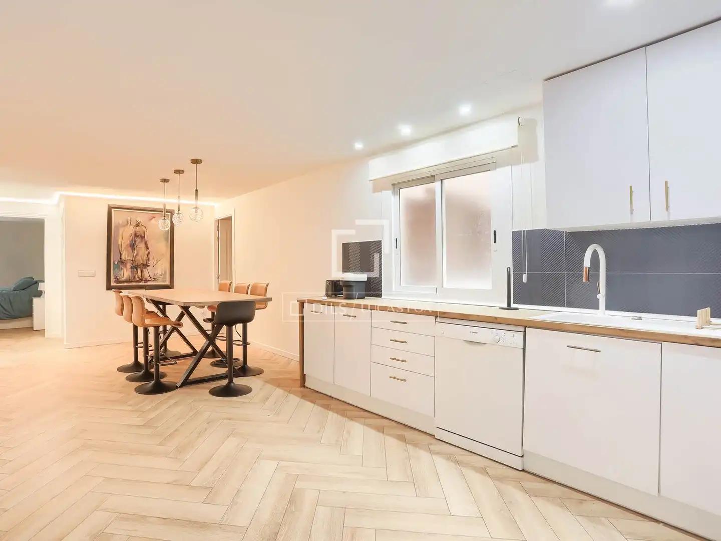 Kitchen of Flat for rent in  Palma de Mallorca  with Air Conditioner, Furnished and Balcony