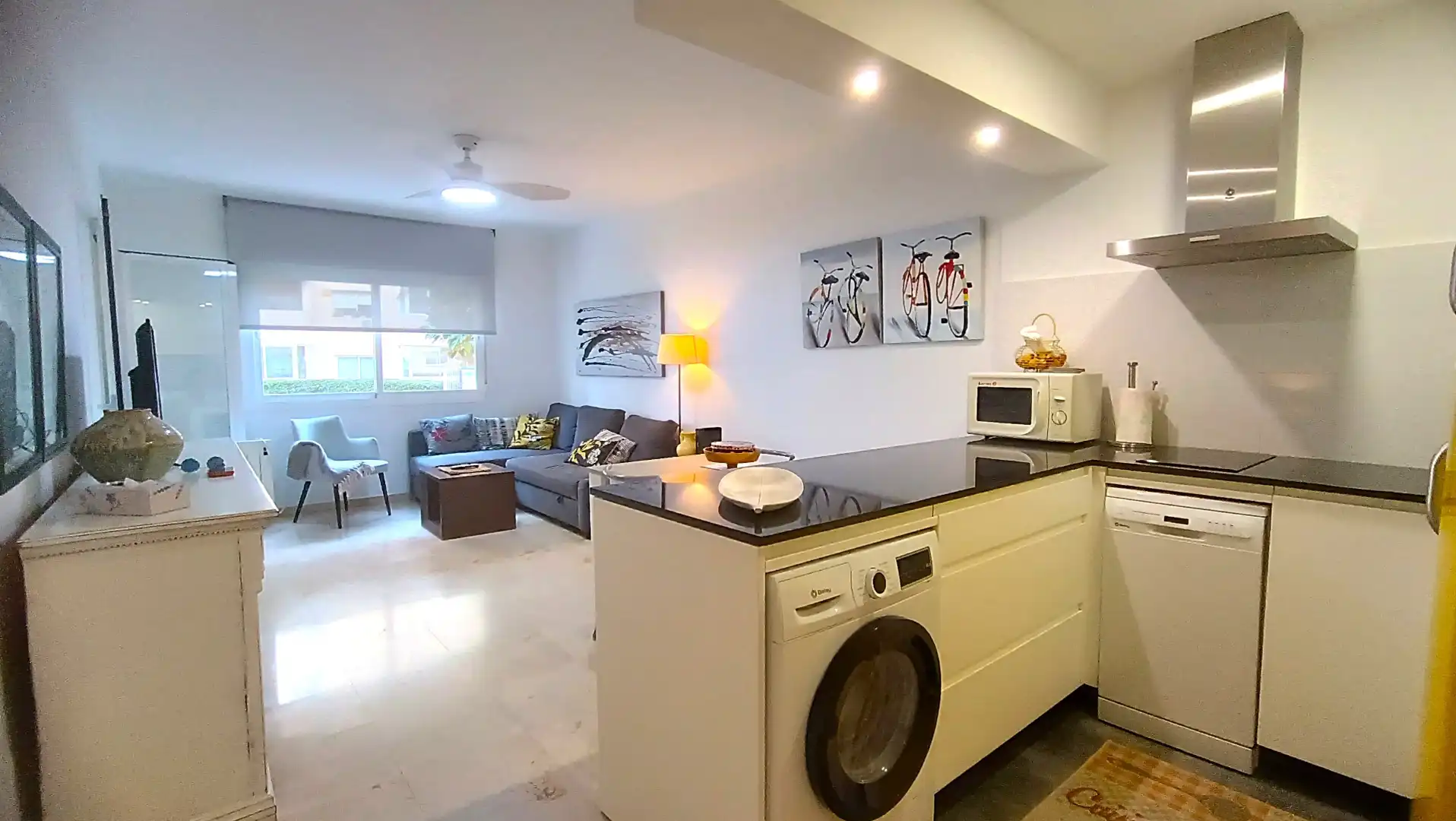 Kitchen of Flat for sale in Estepona  with Terrace, Furnished and Oven