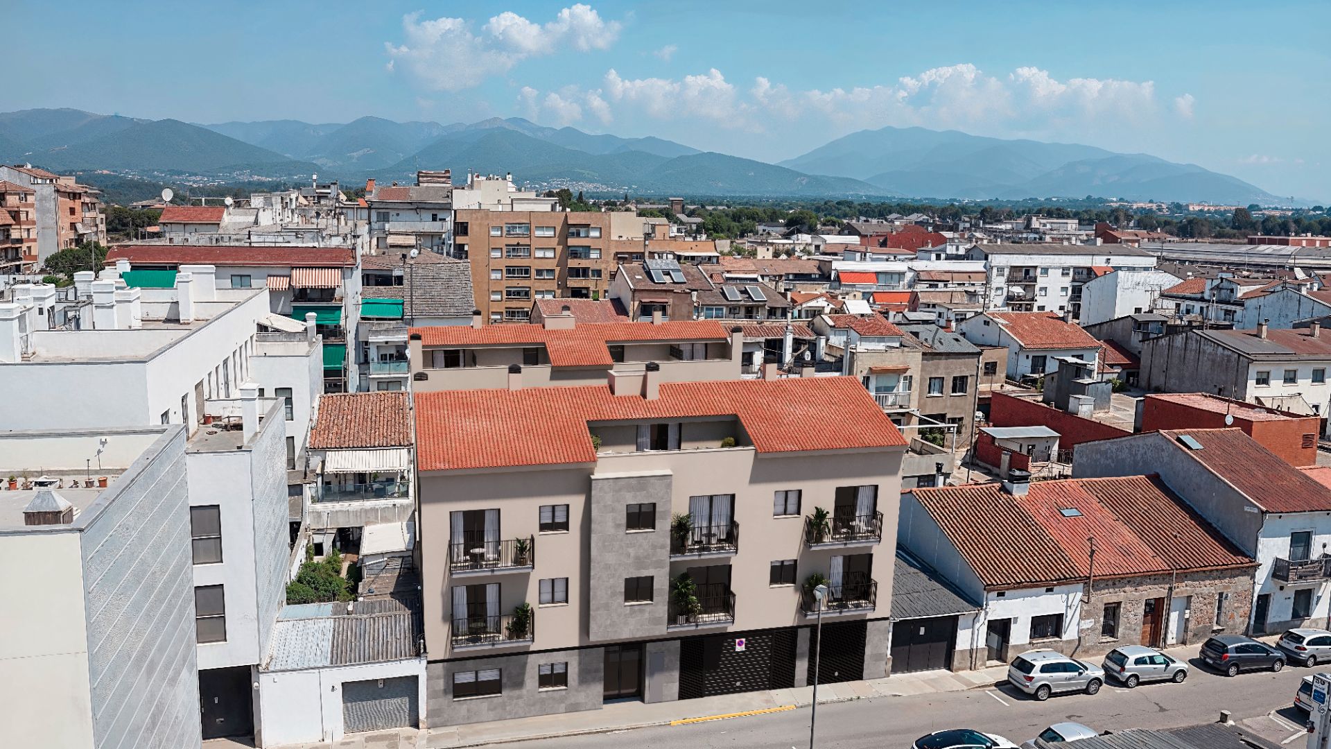 Vista exterior de Àtic en venda en Cardedeu amb Calefacció, Parquet i Terrassa