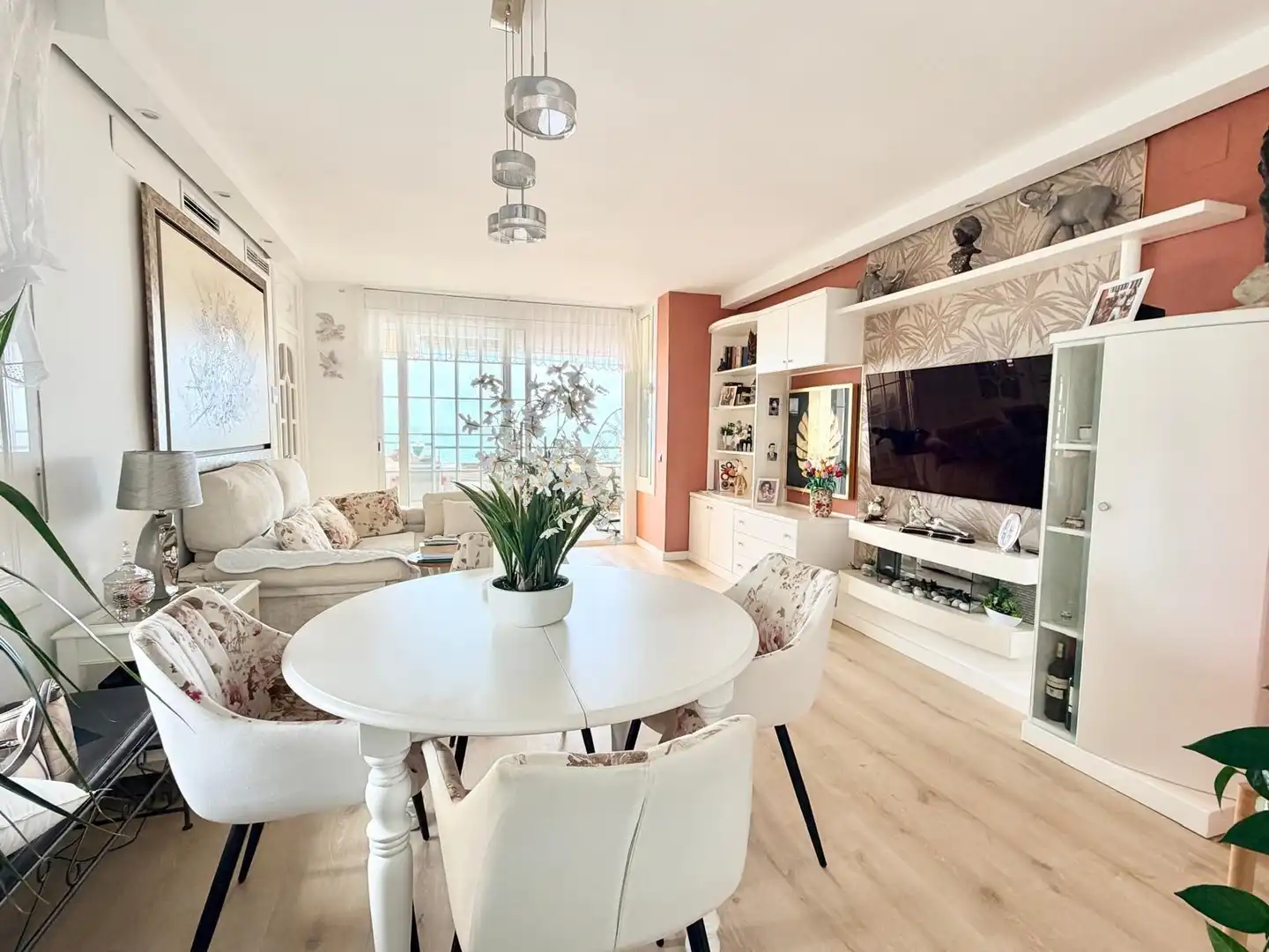 Wohnzimmer von Wohnung zum Verkauf in Cunit mit Klimaanlage, Heizung und Terrasse