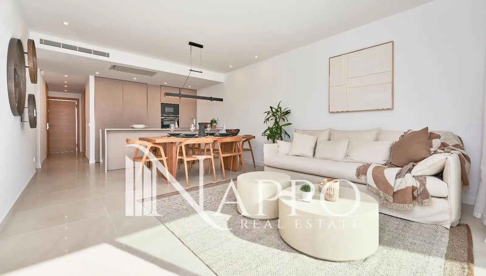 Wohnzimmer von Wohnung zum Verkauf in Andratx mit Klimaanlage, Heizung und Privatgarten