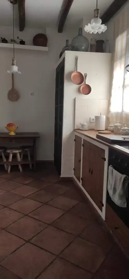 Cuina de Finca rústica en venda en Cazalla de la Sierra amb Piscina i Balcó