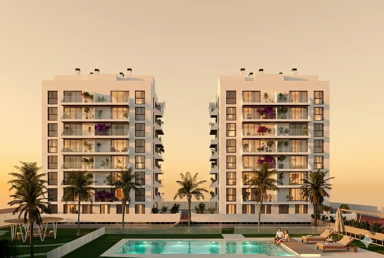 Vista exterior de Apartamento en venta en Guardamar del Segura con Aire acondicionado, Calefacción y Jardín privado