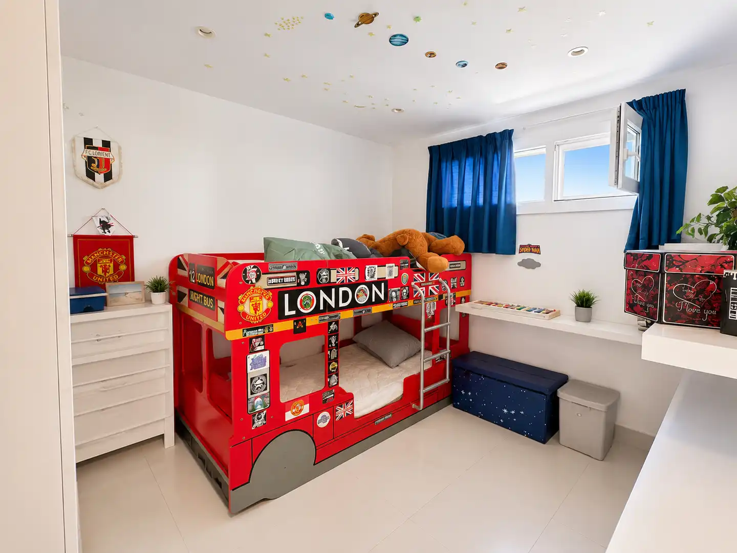 Schlafzimmer von Wohnungen zur Miete in Calvià mit Klimaanlage, Heizung und Privatgarten