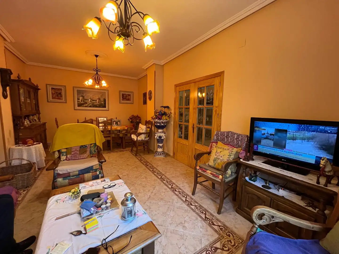 Sala de estar de Casa o chalet en venta en Arenas de San Juan  con Aire acondicionado, Calefacción y Terraza