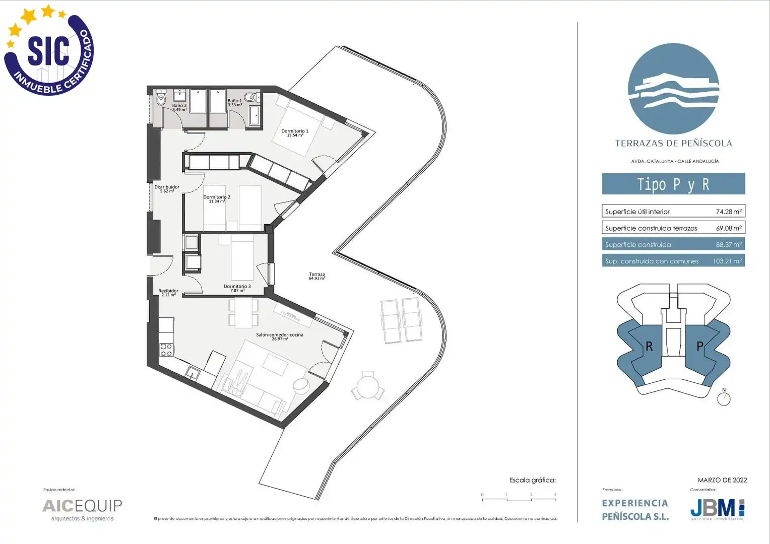 Attic for sale in Peñíscola / Peníscola  with Terrace and Community pool