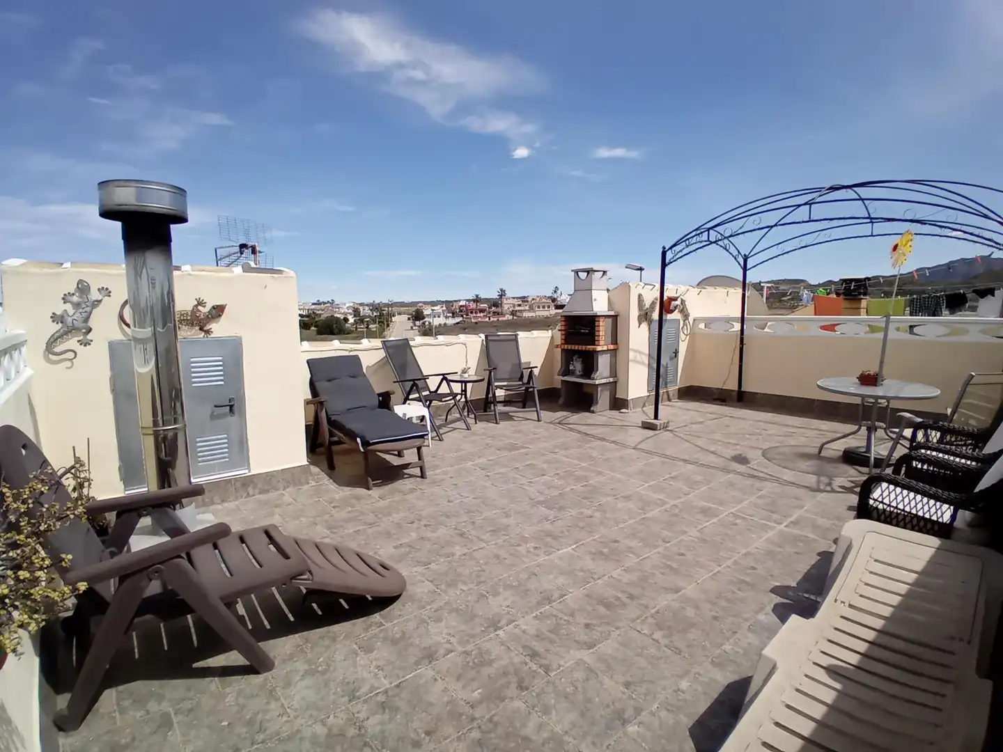 Terraza de Casa adosada en venta en Mazarrón con Aire acondicionado, Trastero y Amueblado
