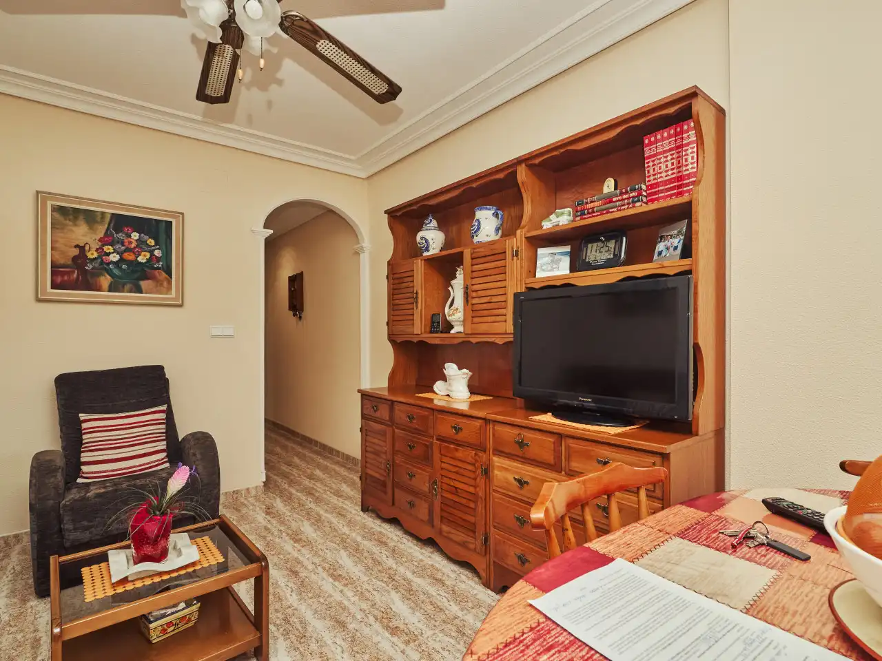 Wohnzimmer von Wohnungen zum Verkauf in Torrevieja mit Klimaanlage, Heizung und Terrasse