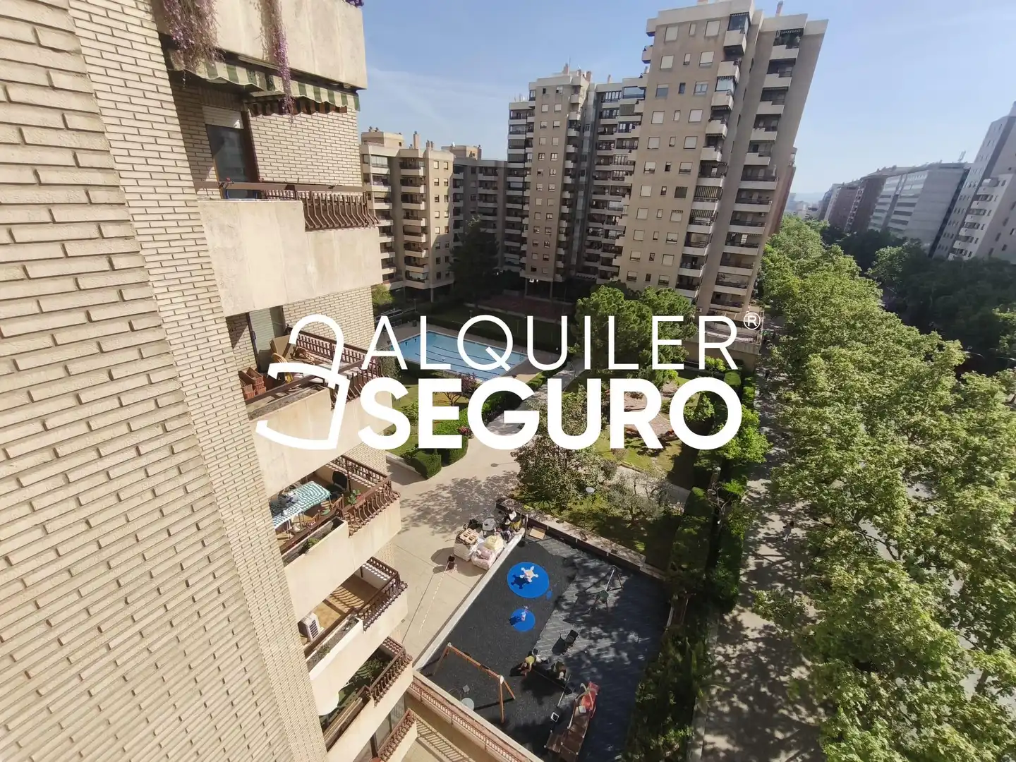 Vista exterior de Piso de alquiler en Zaragoza con Aire acondicionado, Calefacción y Terraza