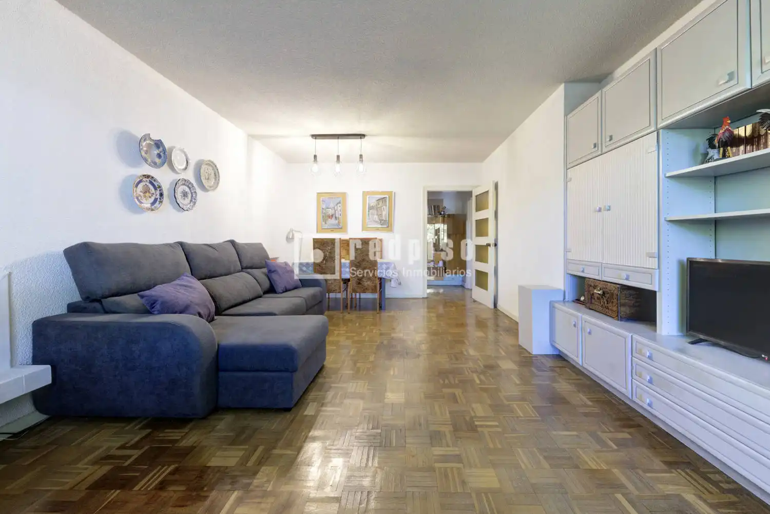 Sala d'estar de Pis en venda en Majadahonda amb Calefacció, Jardí privat i Terrassa