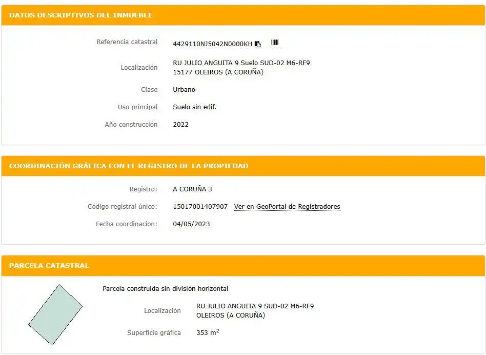 Residencial en venta en Oleiros