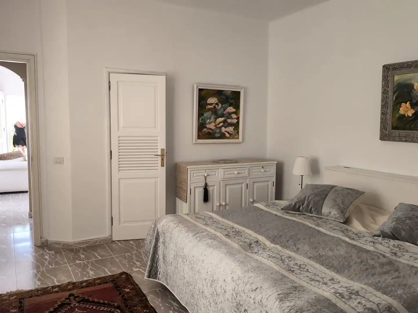 Dormitori de Casa o xalet de lloguer en San Bartolomé amb Jardí privat i Moblat