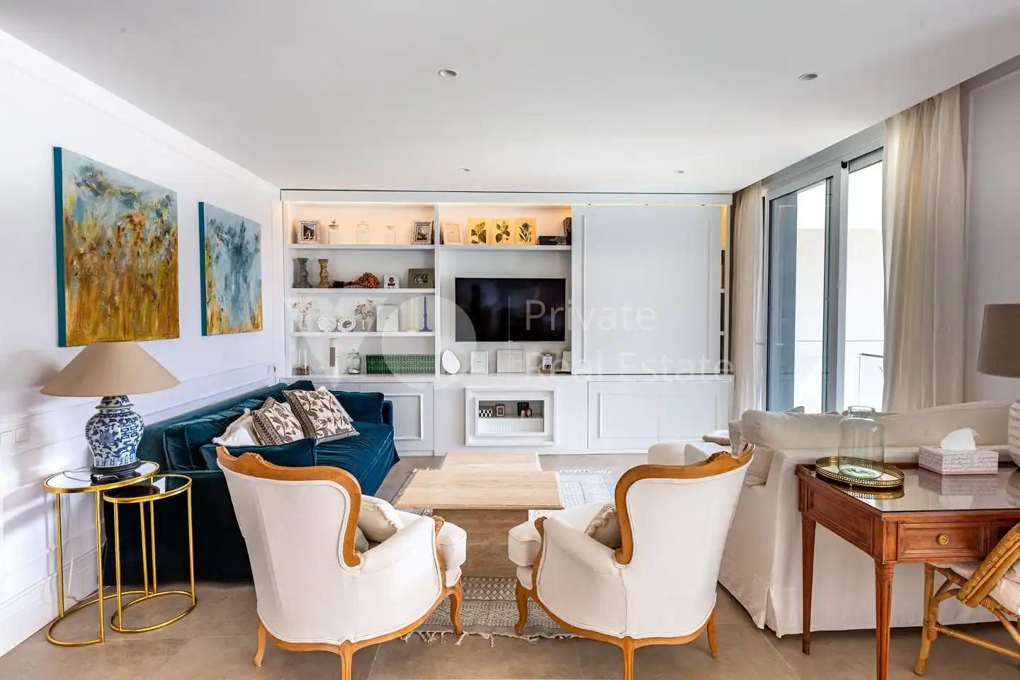Sala de estar de Piso en venta en Pozuelo de Alarcón con Aire acondicionado, Calefacción y Terraza