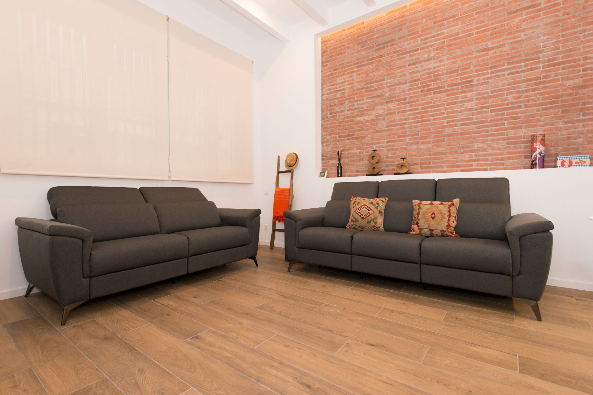 Living room of Flat to rent in  Barcelona Capital  with Air Conditioner, Private garden and Furnished