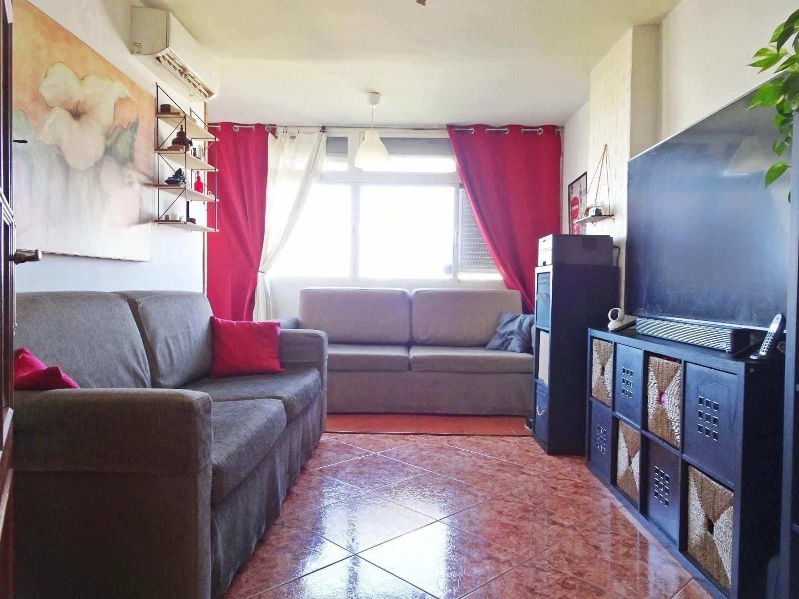 Sala de estar de Piso en venta en Málaga Capital con Aire acondicionado y Terraza
