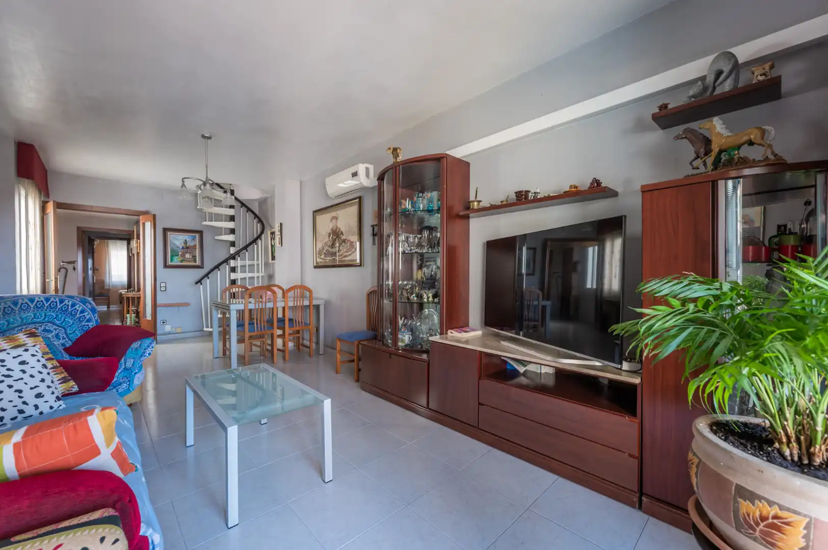 Wohnzimmer von Maisonette zum Verkauf in Mollet del Vallès mit Klimaanlage, Heizung und Abstellraum