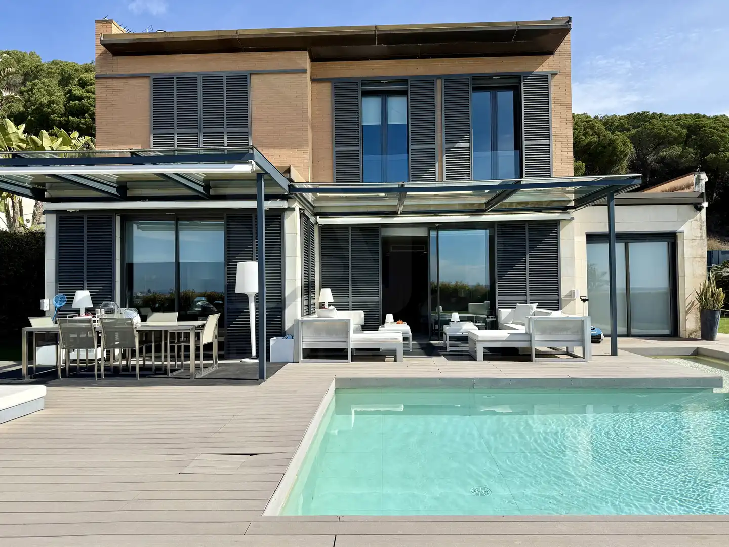 Terrassa de Casa o xalet de lloguer en Sant Vicenç de Montalt amb Calefacció, Terrassa i Piscina