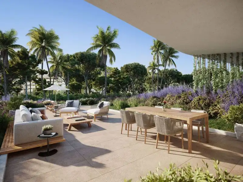 Terraza de Apartamento en venta en L'Alfàs del Pi con Piscina comunitaria