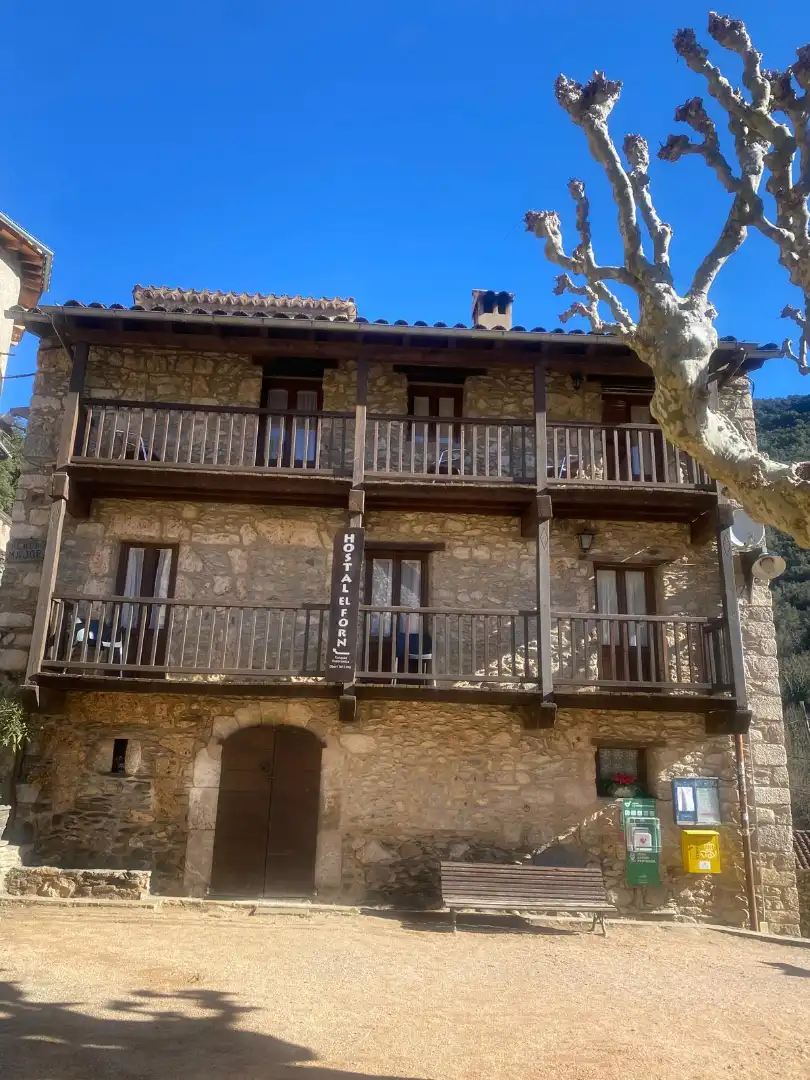 Vista exterior de Pis de lloguer en Camprodon amb Terrassa, Moblat i Rentadora