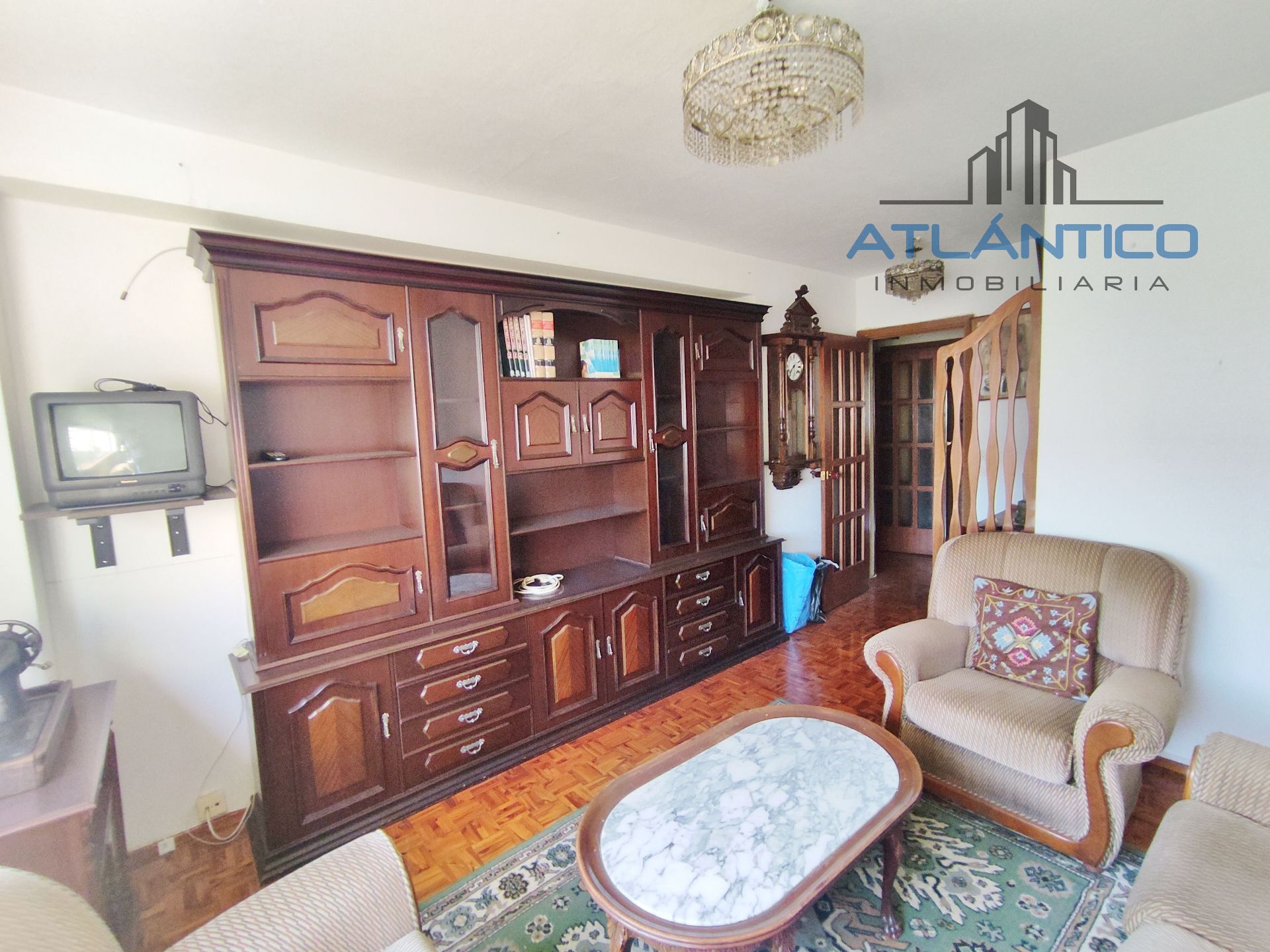Living room of Flat for sale in A Coruña Capital   with Heating, Furnished and Oven