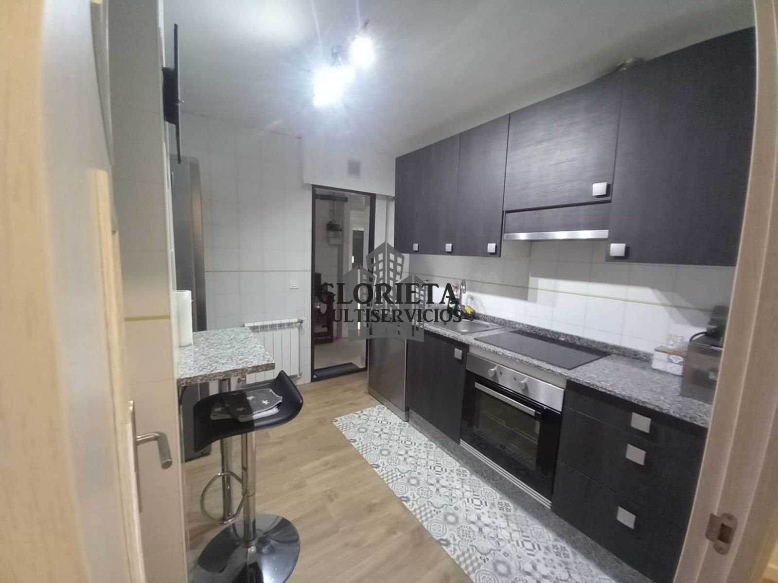 Kitchen of Flat for sale in Sanxenxo  with Heating, Terrace and Furnished