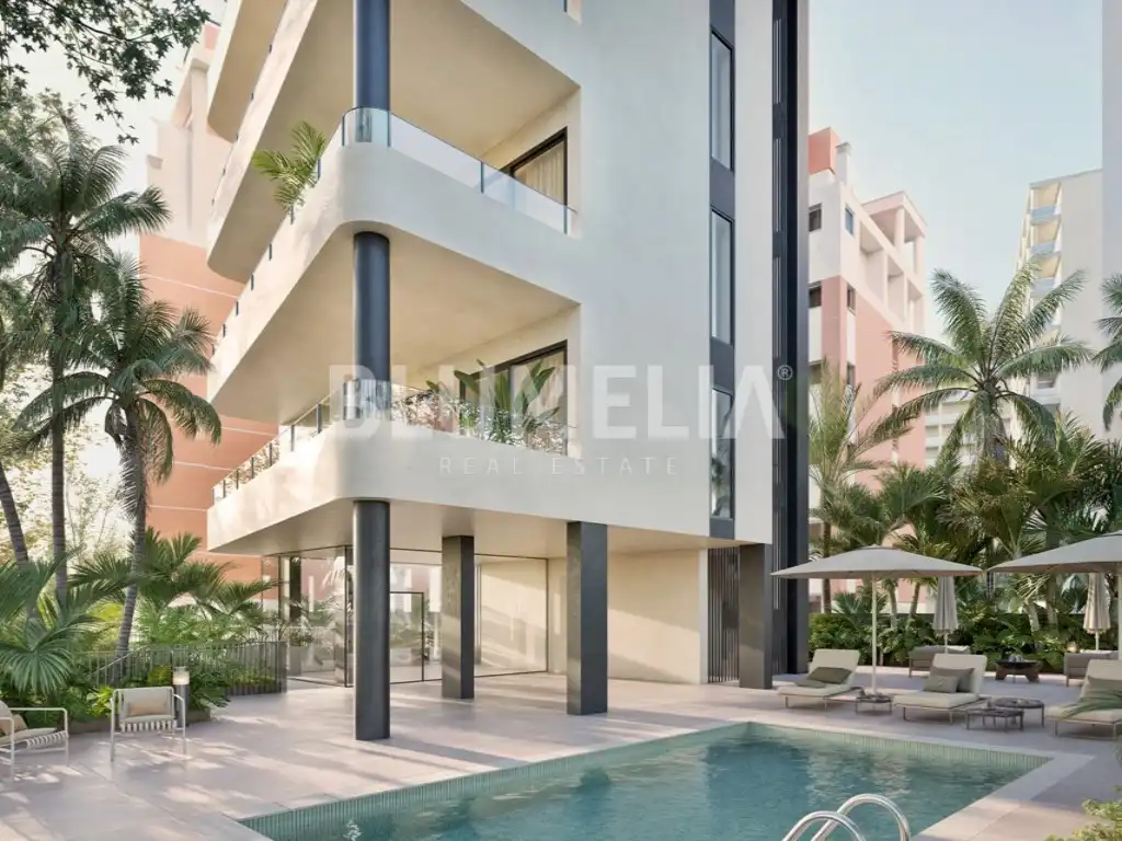 Vista exterior de Apartamento en venta en Calpe / Calp con Aire acondicionado, Calefacción y Jardín privado