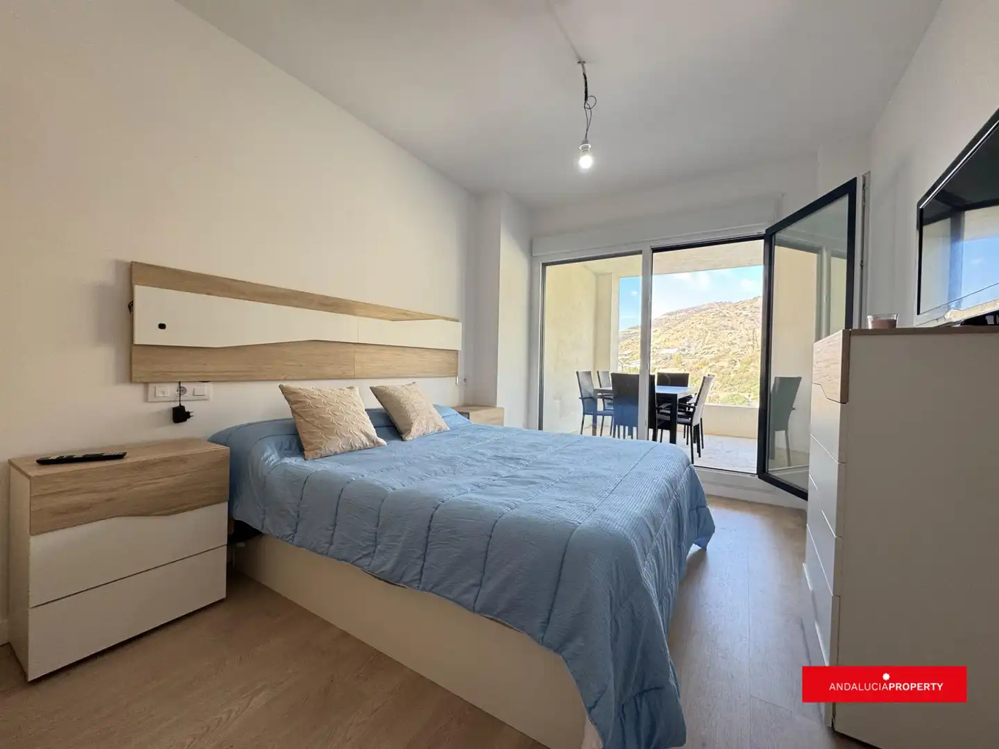Schlafzimmer von Wohnung zur Miete in Sorvilán mit Klimaanlage, Heizung und Privatgarten
