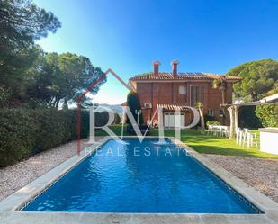 Exterior view of House or chalet for sale in Arenys de Munt  with Air Conditioner, Terrace and Swimming Pool