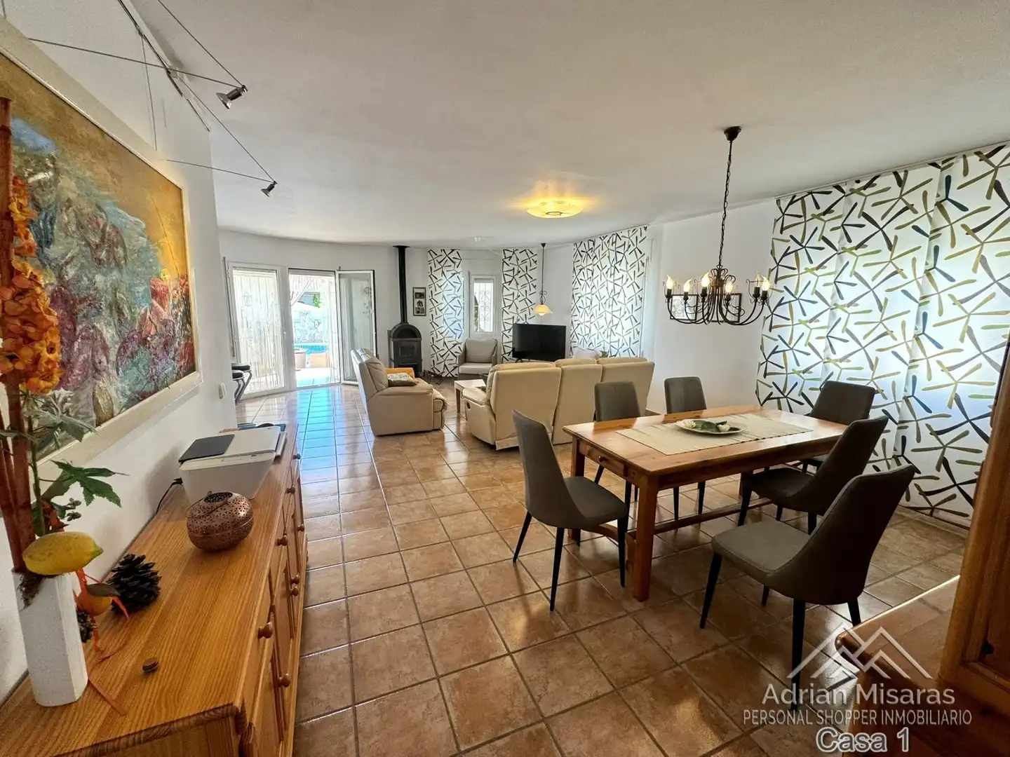 Sala de estar de Casa o chalet en venta en Deltebre con Aire acondicionado, Piscina y Amueblado