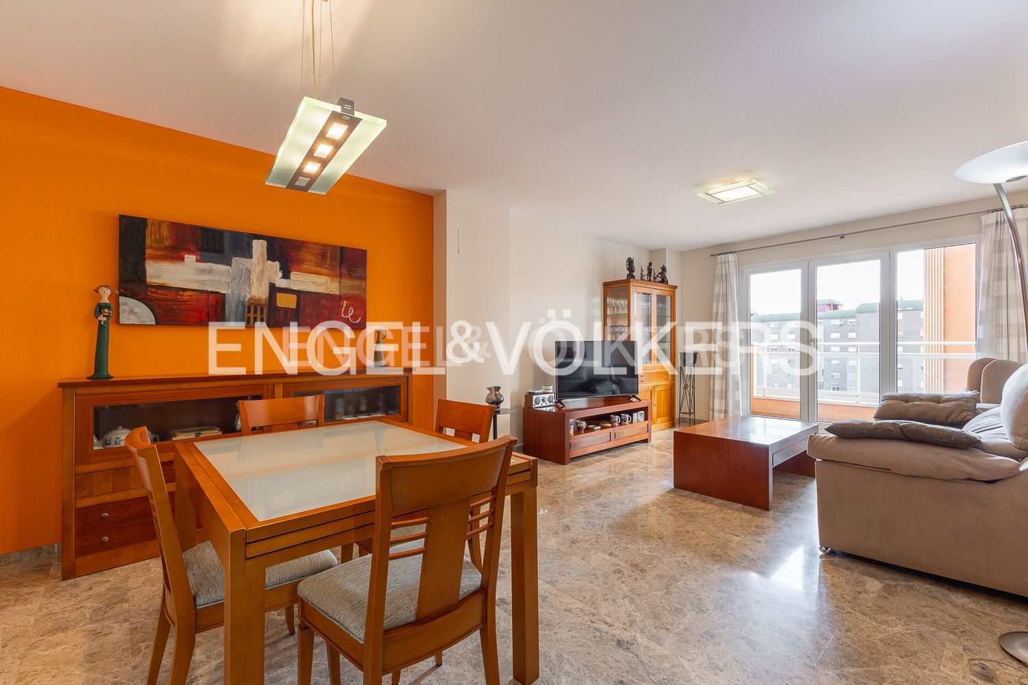 Dining room of Apartment for sale in  Valencia Capital  with Air Conditioner, Heating and Swimming Pool