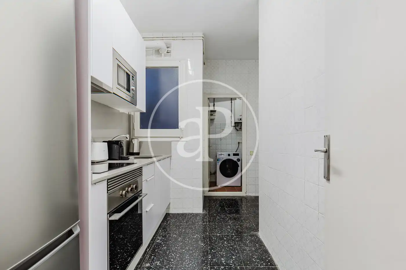 Kitchen of Flat for rent in Barcelona  with Air Conditioner, Heating and Furnished