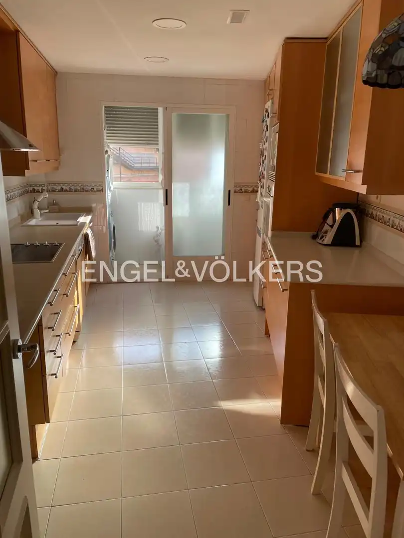Cocina de Piso de alquiler en Valencia con Aire acondicionado, Calefacción y Parquet