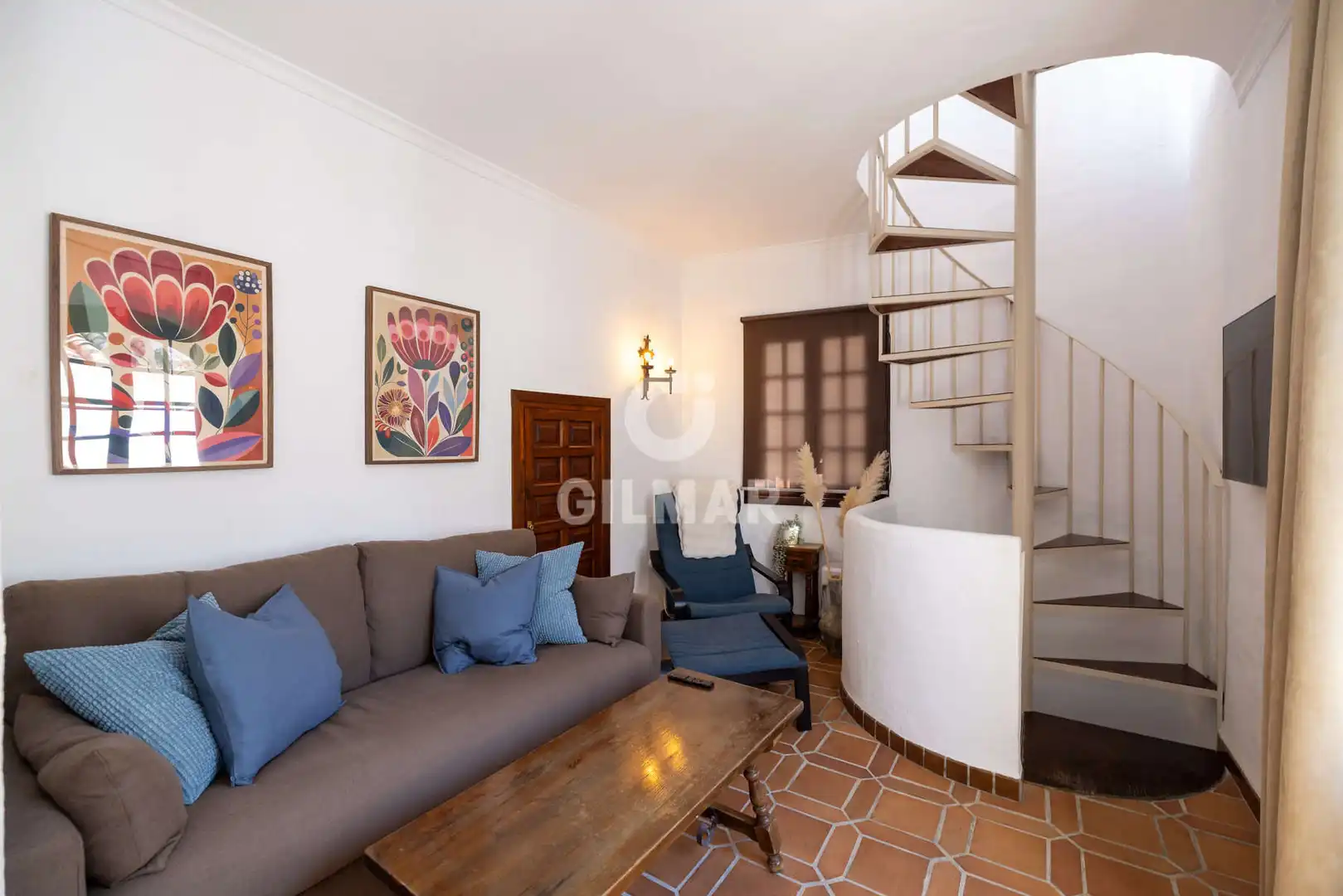 Sala de estar de Casa adosada en venta en Estepona con Calefacción