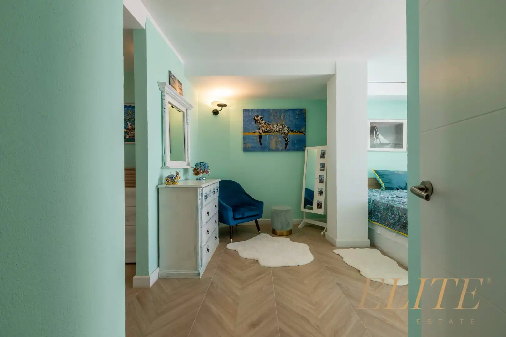 Schlafzimmer von Einfamilien-Reihenhaus zum Verkauf in Mogán mit Klimaanlage, Heizung und Terrasse