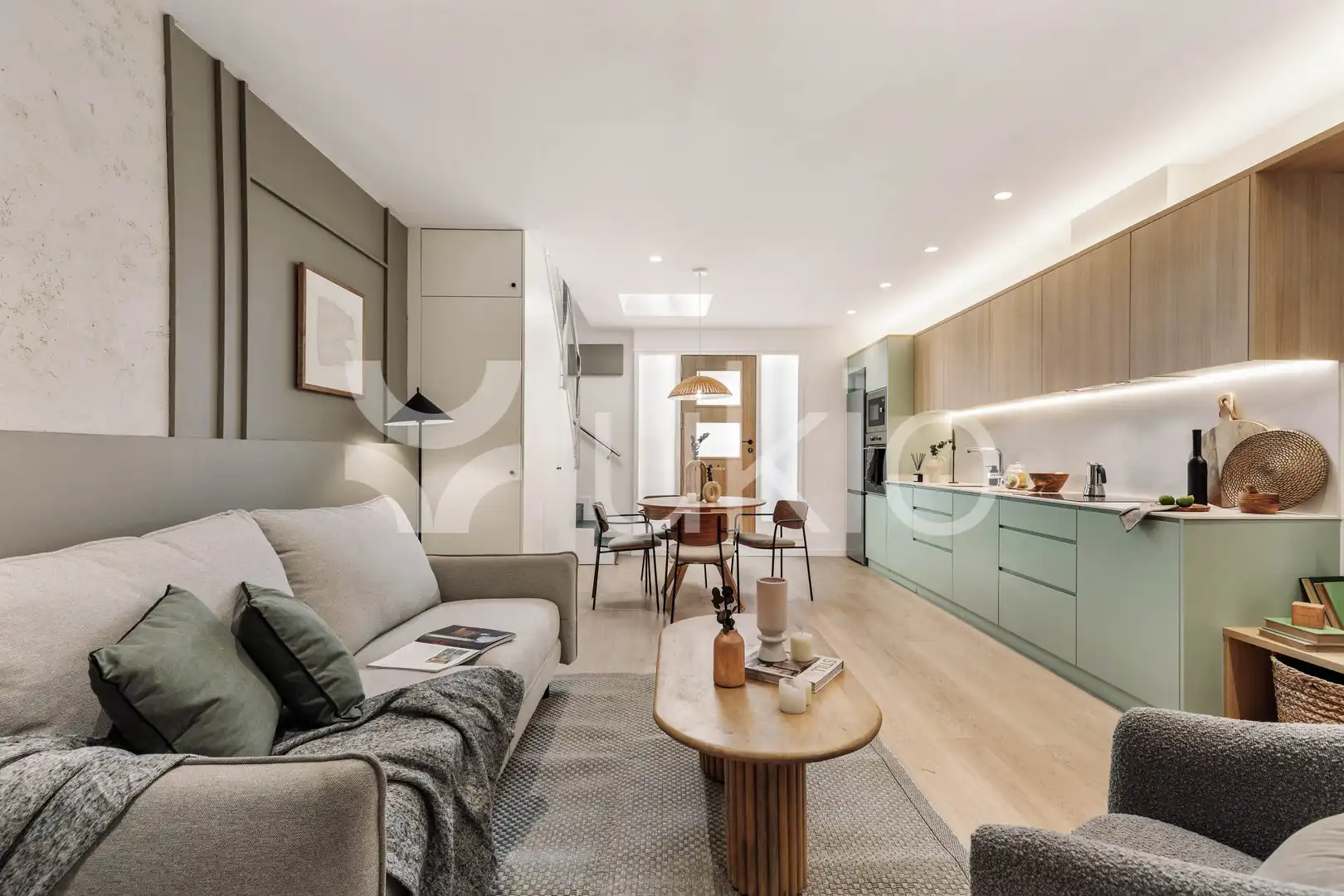 Living room of Apartments for rent in Barcelona  with Air Conditioner, Heating and Terrace