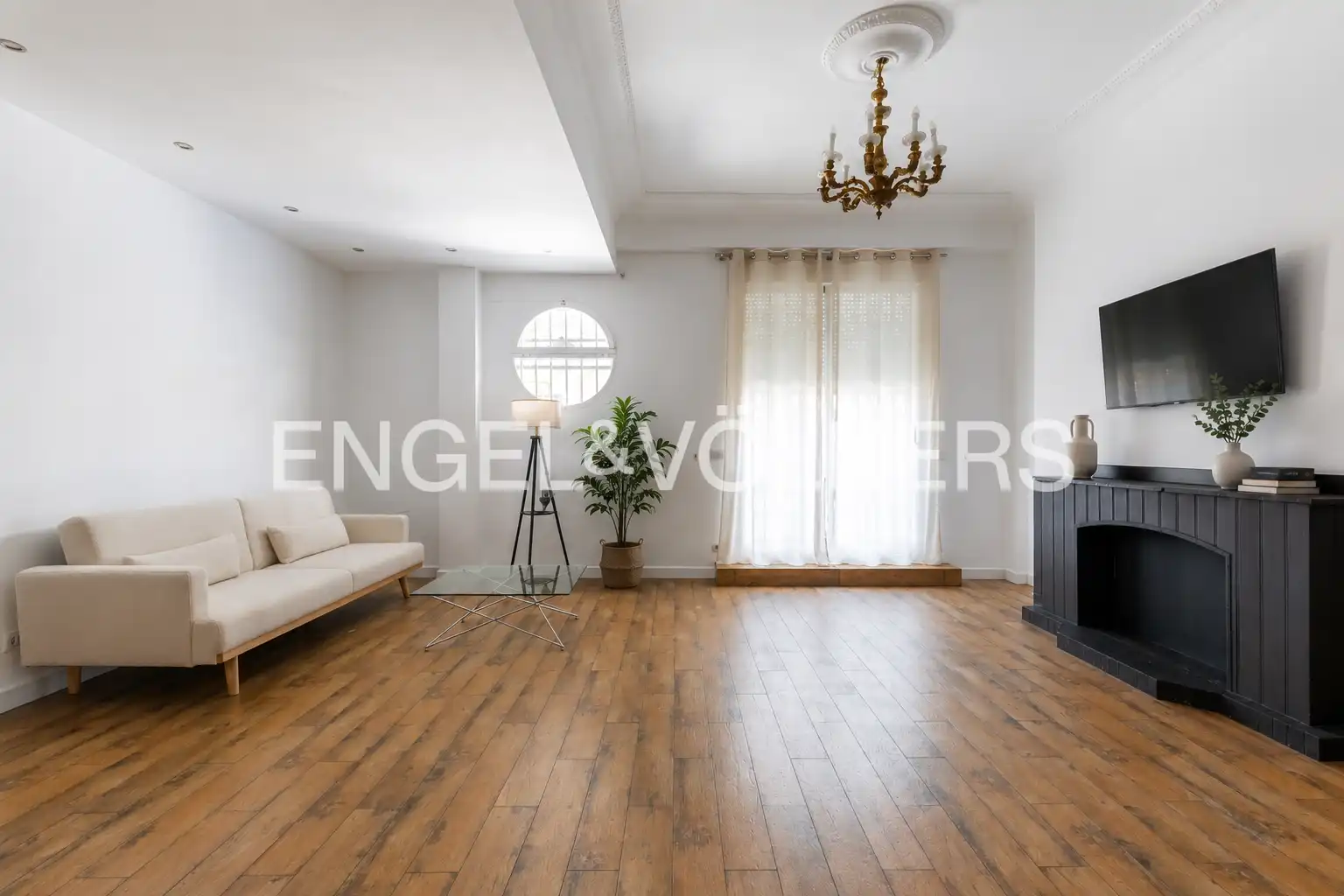 Living room of Flat for rent in Valencia  with Air Conditioner, Heating and Terrace