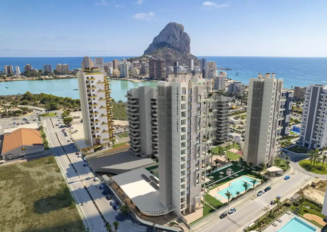 Bedroom of Flat for sale in Calpe / Calp  with Air Conditioner, Heating and Private garden