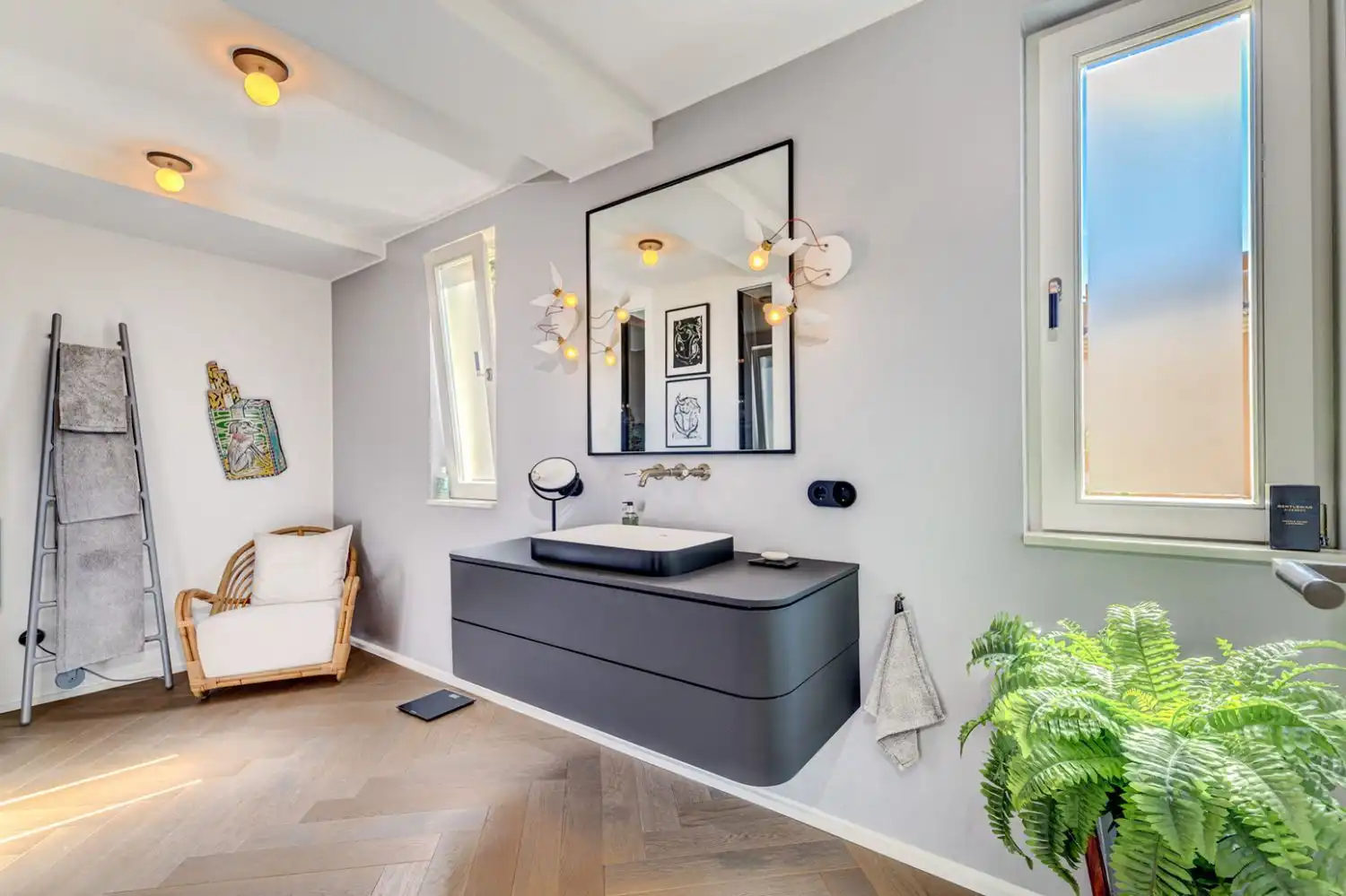 Bathroom of Flat for sale in  Palma de Mallorca  with Air Conditioner, Private garden and Parquet flooring