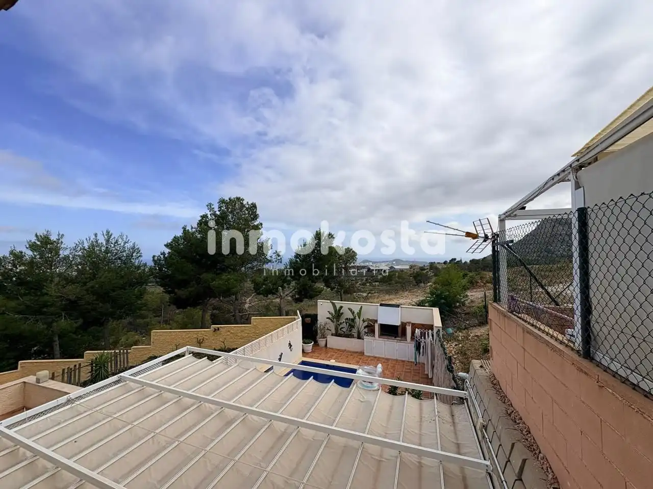 Terrasse von Wohnung zum Verkauf in La Nucia mit Heizung, Terrasse und Abstellraum