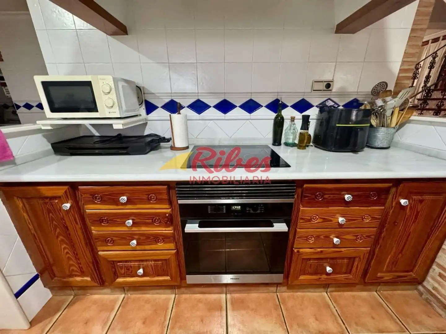 Cuina de Casa o xalet en venda en Cullera amb Aire condicionat, Jardí privat i Terrassa