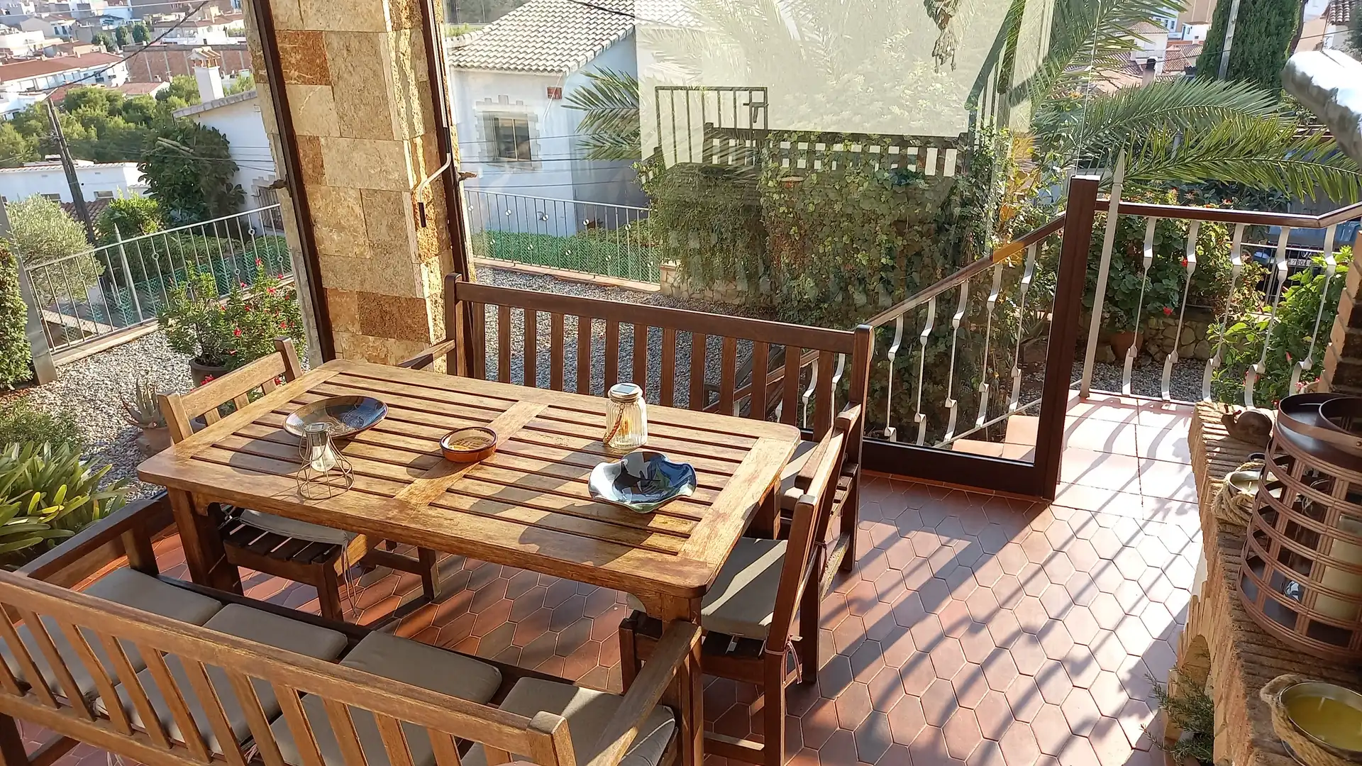Terrassa de Casa o xalet en venda en Sant Feliu de Guíxols amb Jardí privat, Piscina i Moblat