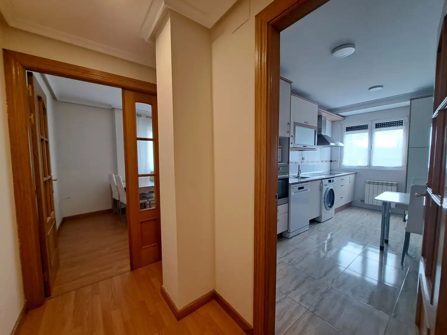 Cocina de Apartamento de alquiler en San Andrés del Rabanedo con Calefacción, Parquet y Trastero