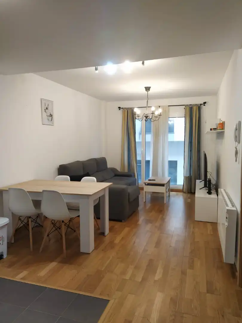 Sala de estar de Apartamento en venta en Cariño con Calefacción, Parquet y Amueblado