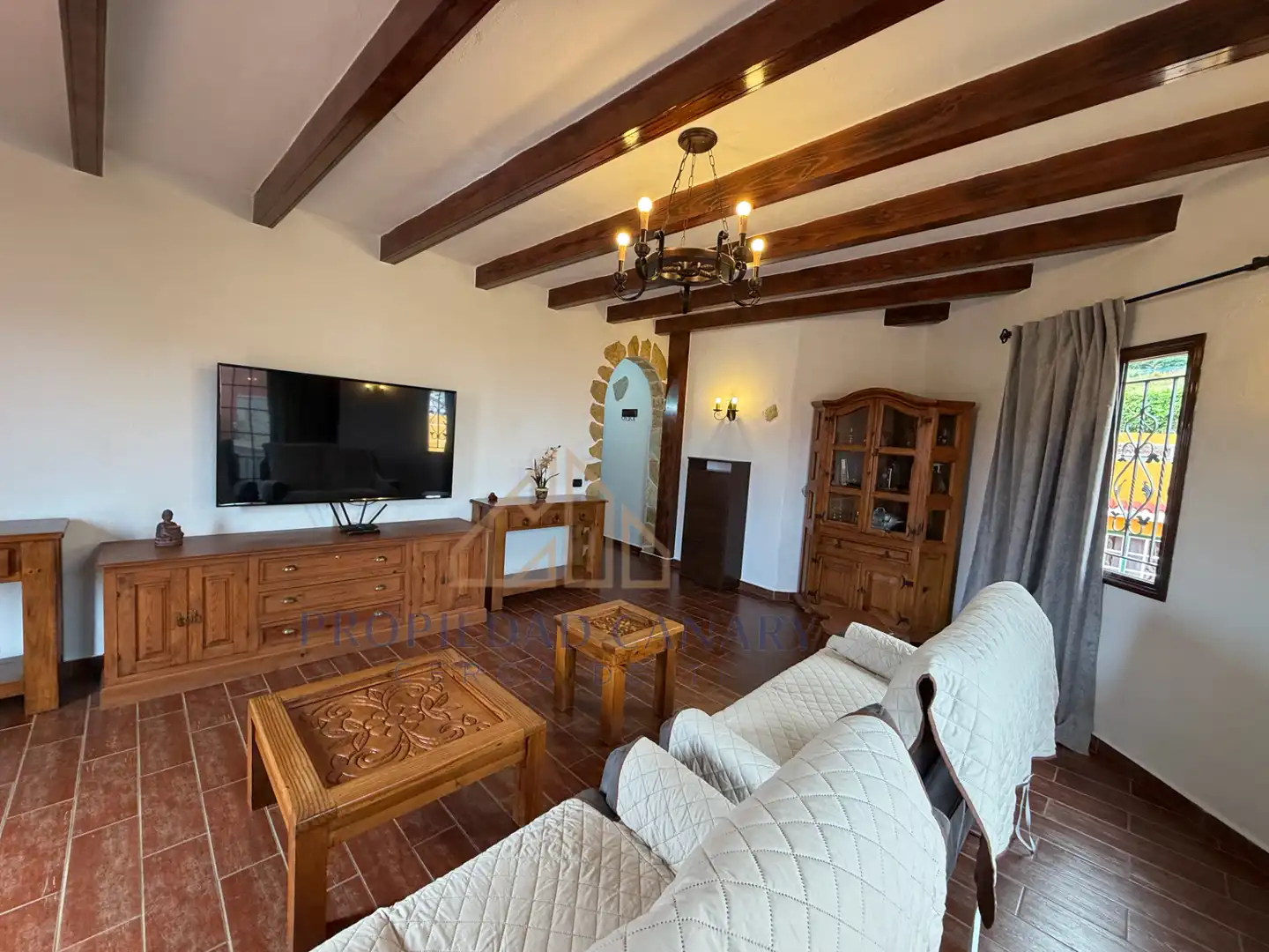 Living room of Flat for rent in Santa Úrsula  with Terrace, Furnished and Oven