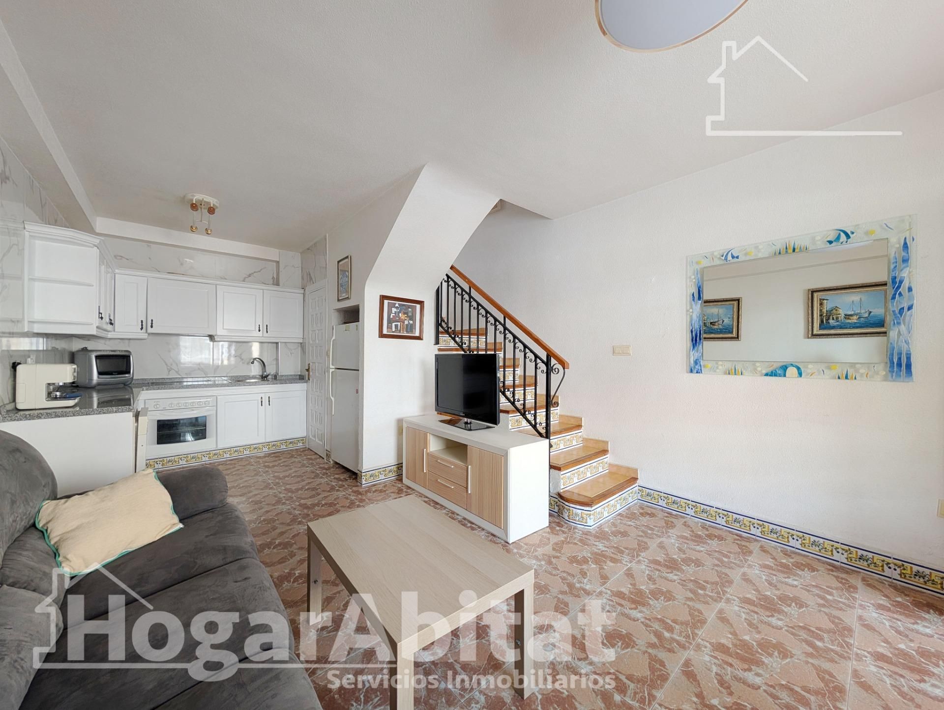 Sala d'estar de Casa o xalet en venda en Santa Pola amb Aire condicionat, Terrassa i Moblat