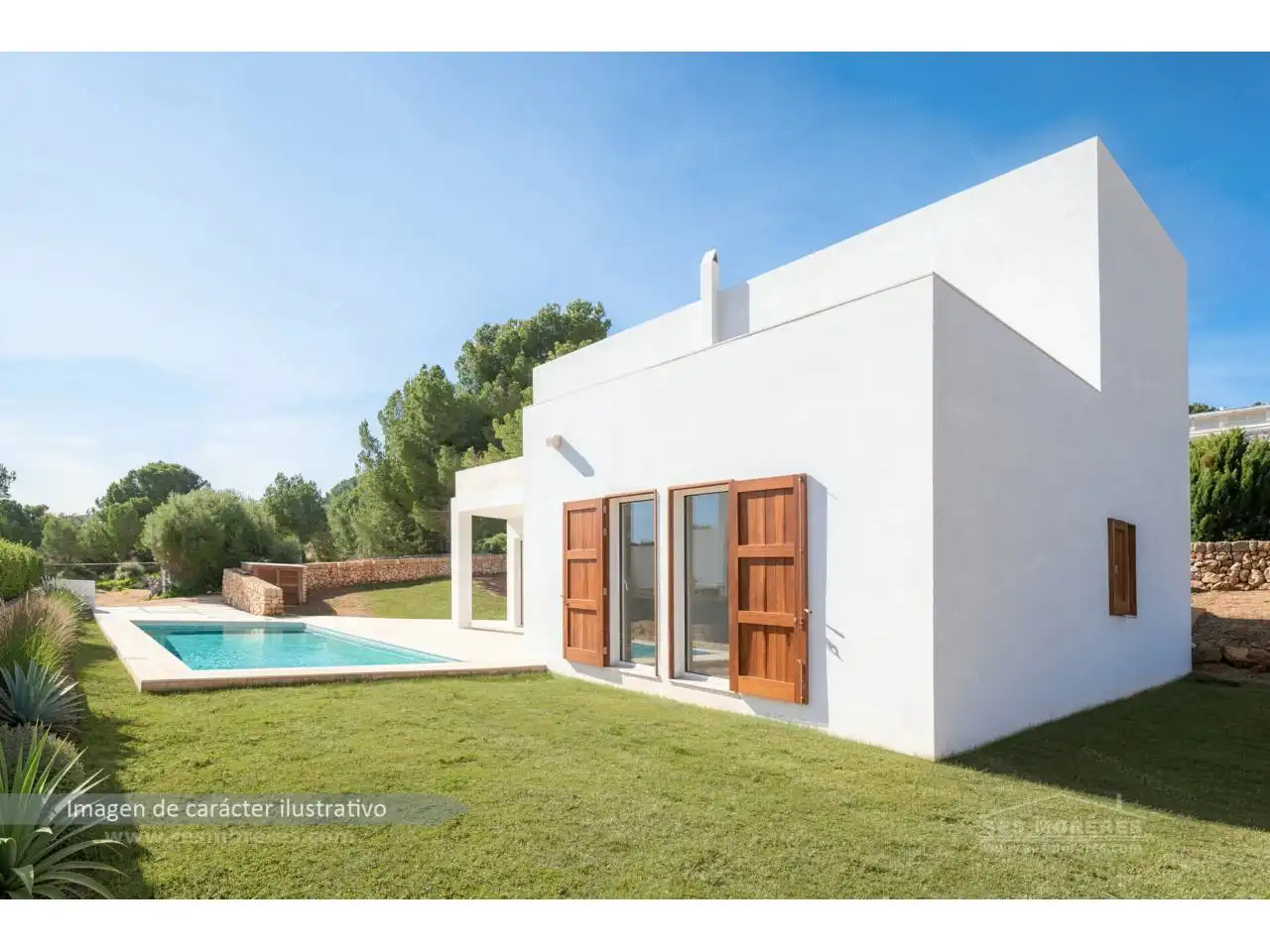 Vista exterior de Casa o chalet en venta en Es Mercadal con Aire acondicionado, Jardín privado y Terraza