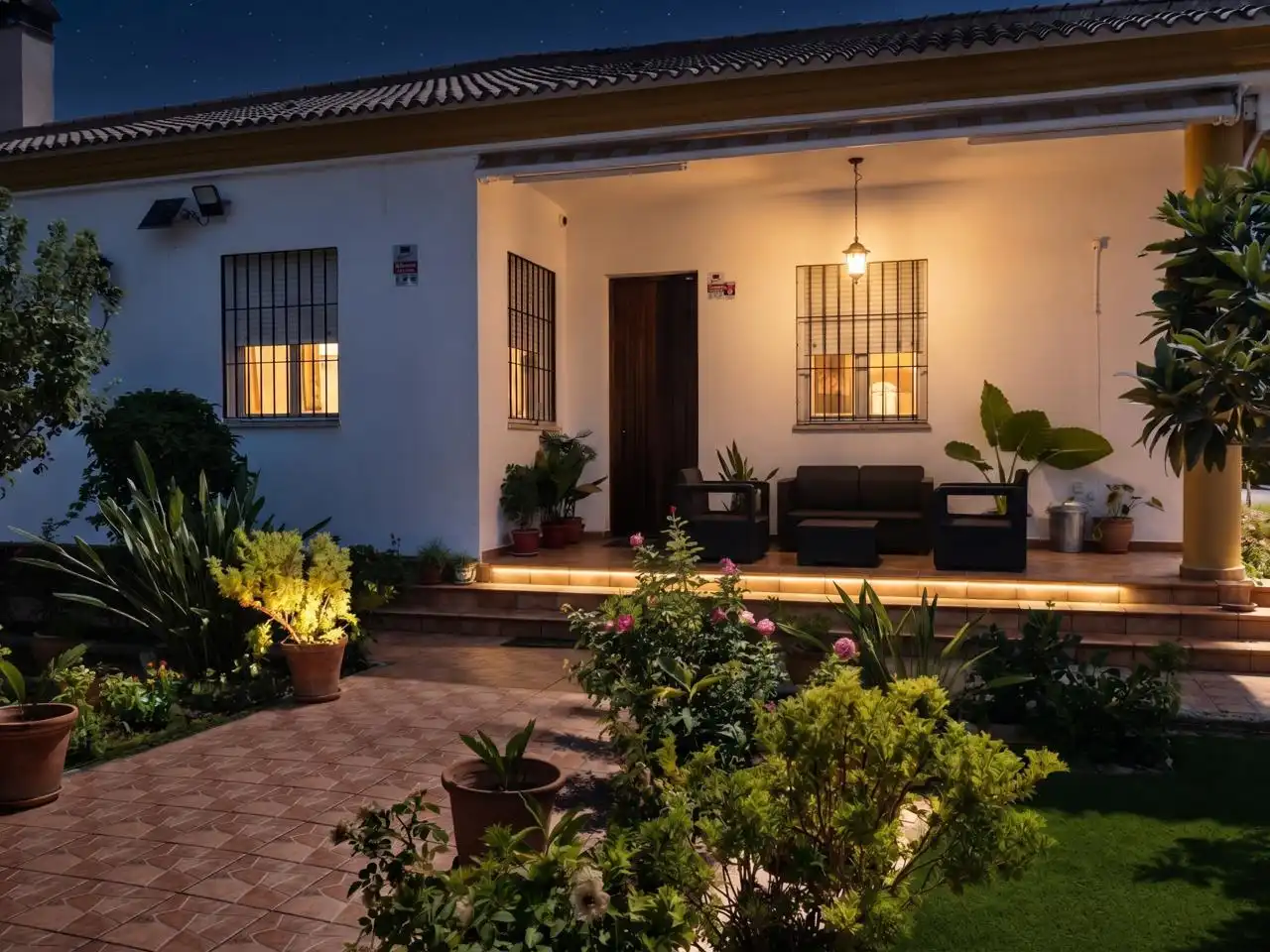 Terraza de Casa o chalet en venta en Hinojos con Aire acondicionado, Jardín privado y Terraza