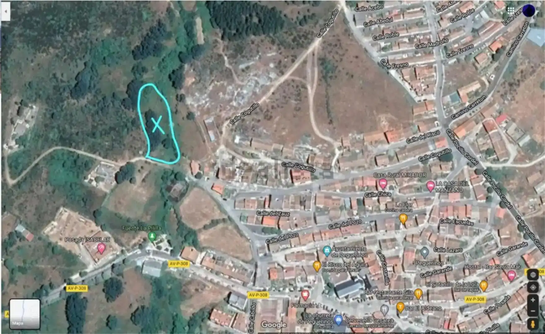 Exterior view of Land for sale in Peguerinos