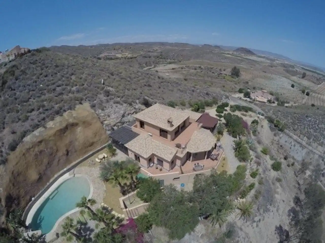 Exterior view of Houses for sale in Los Gallardos  with Air Conditioner, Terrace and Swimming Pool